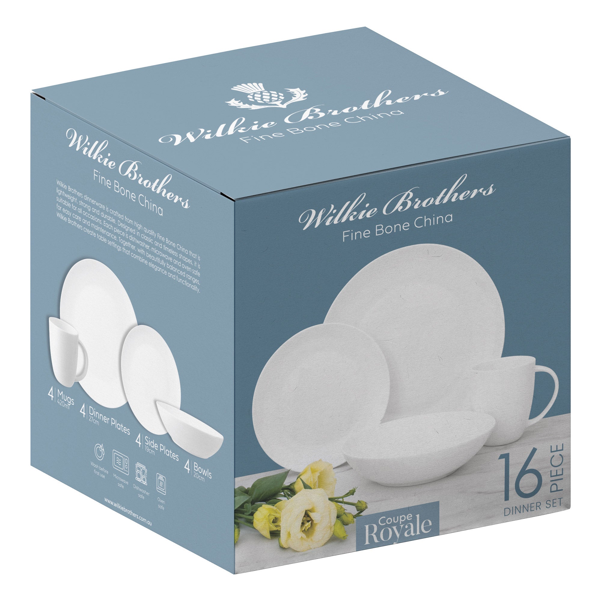 Wilkie Brothers Coupe 16pce Dinner Set