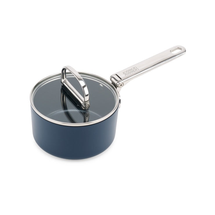 Joseph Joseph Space 15 Cm (1.4 Qt) Non-Stick Saucepan With Folding  Handle And Lid
