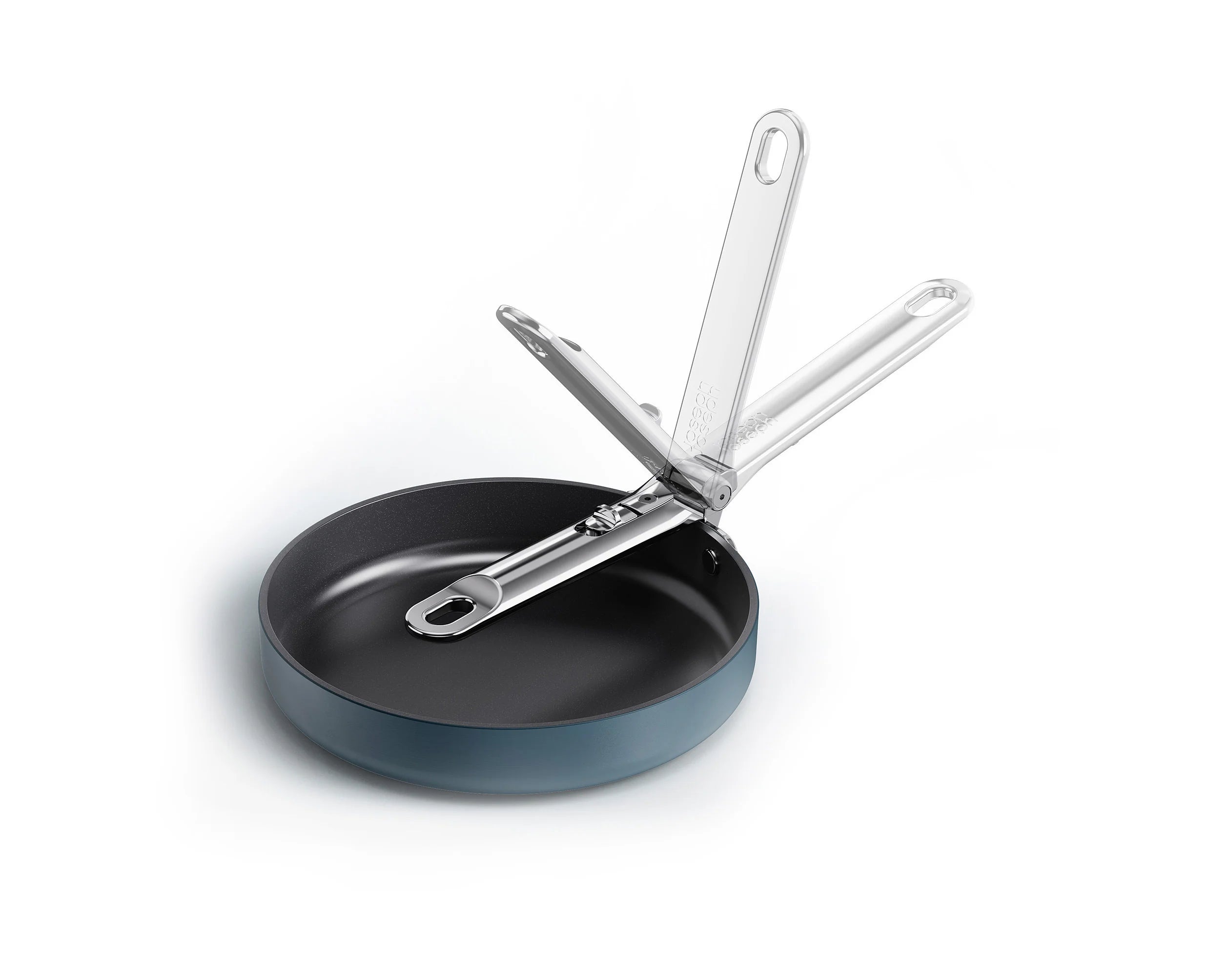 Joseph Joseph Space 23 Cm (5.4 Qt) Non-Stick Saucepan With Folding   Handle And Lid, Induction Compatible