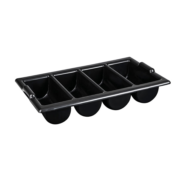 Trenton Cutlery Box - 4 Compartment (530x325x100mm - Black)