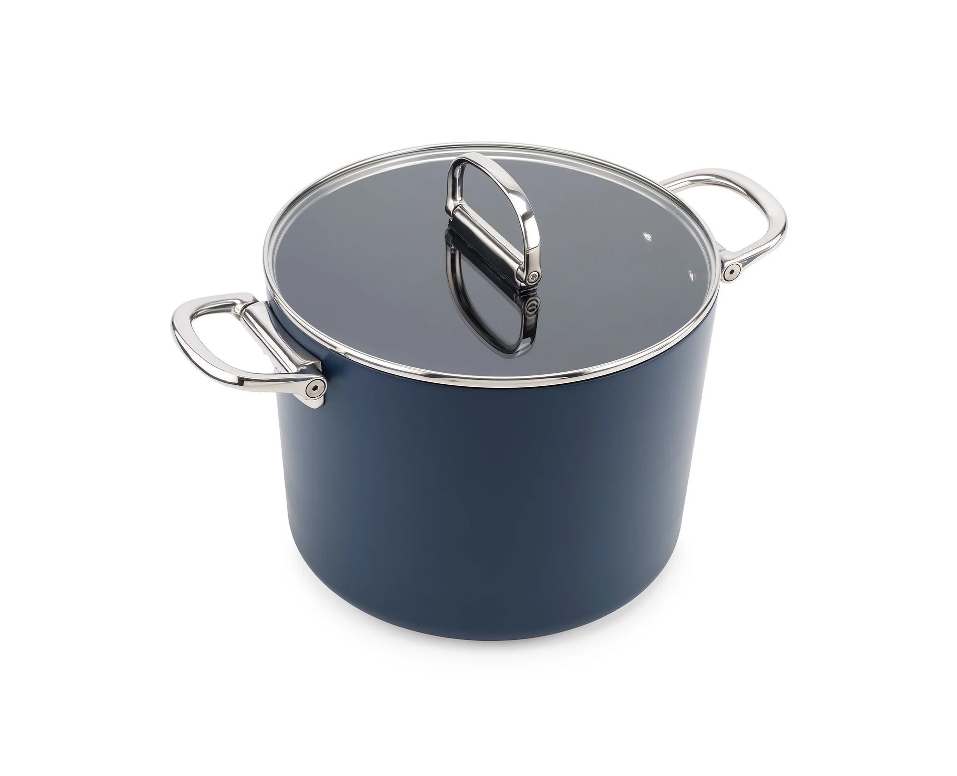 Joseph Joseph Space 25 Cm (8.5 Qt) Non-Stick Stock Pot With Folding  Handles And Lid
