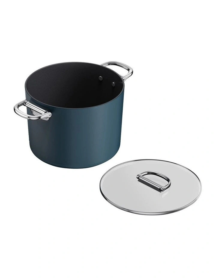 Joseph Joseph Space 25 Cm (8.5 Qt) Non-Stick Stock Pot With Folding  Handles And Lid