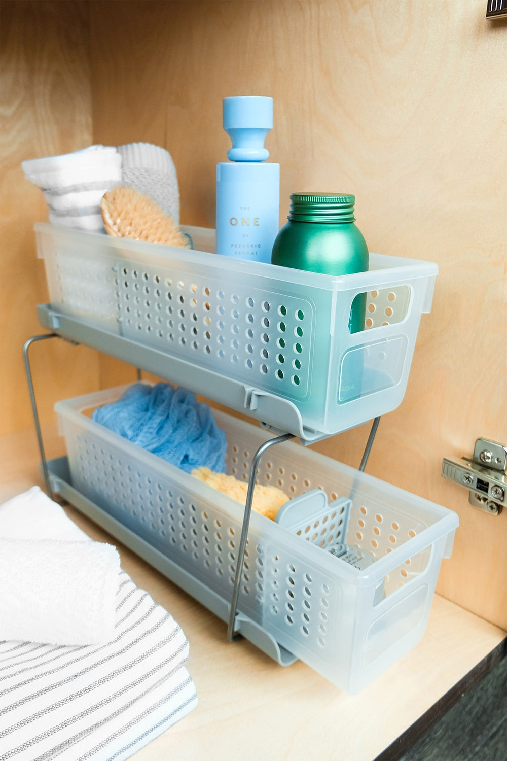 Madesmart Mini 2-Tier Organiser - Grey