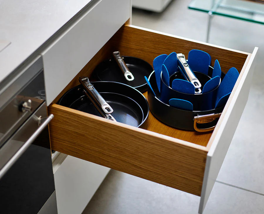 Joseph Joseph Space Set Of 3 Felt Pan Protectors