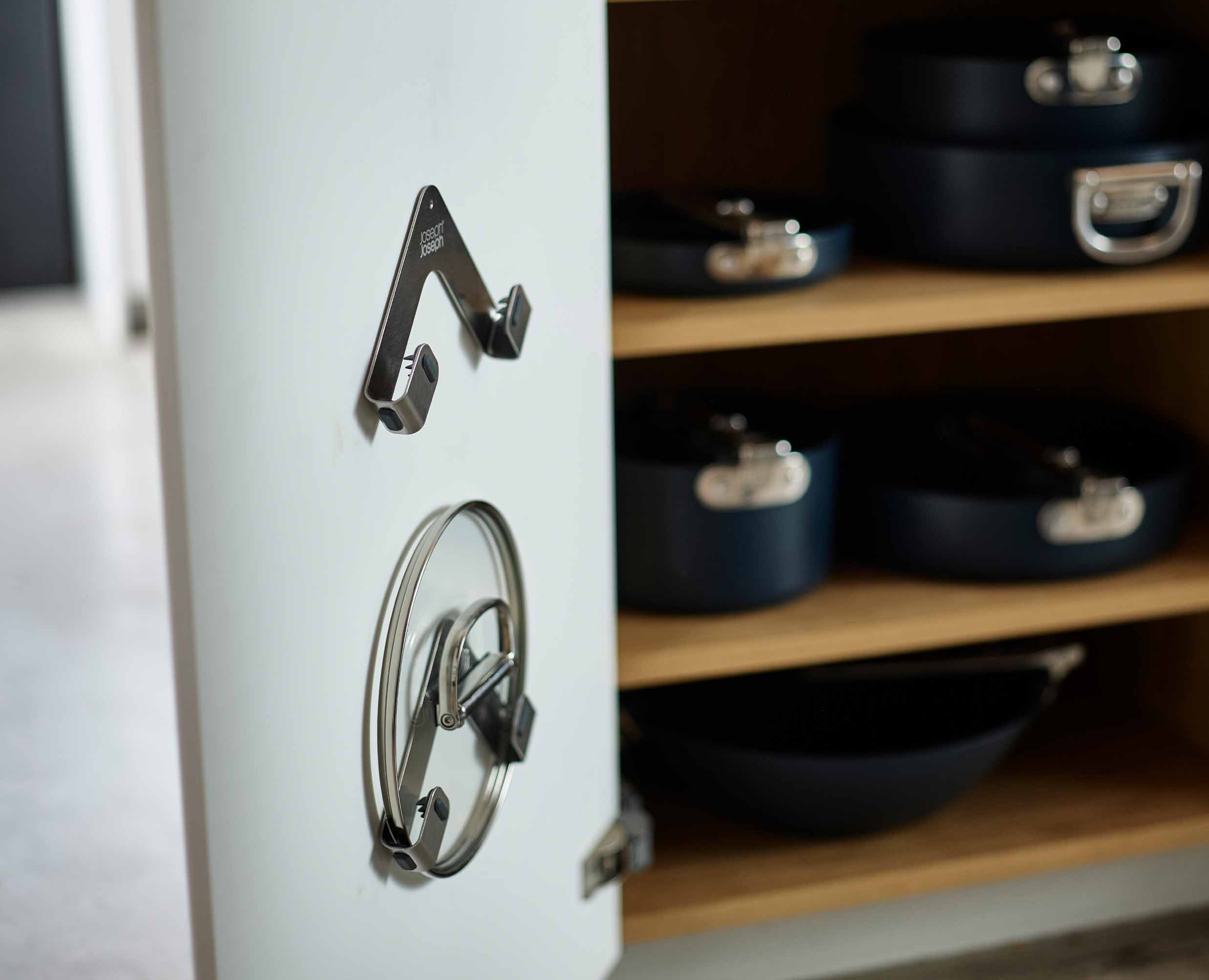 Joseph Joseph Space Set Of 2 Stainless-Steel Pan-Lid Holders