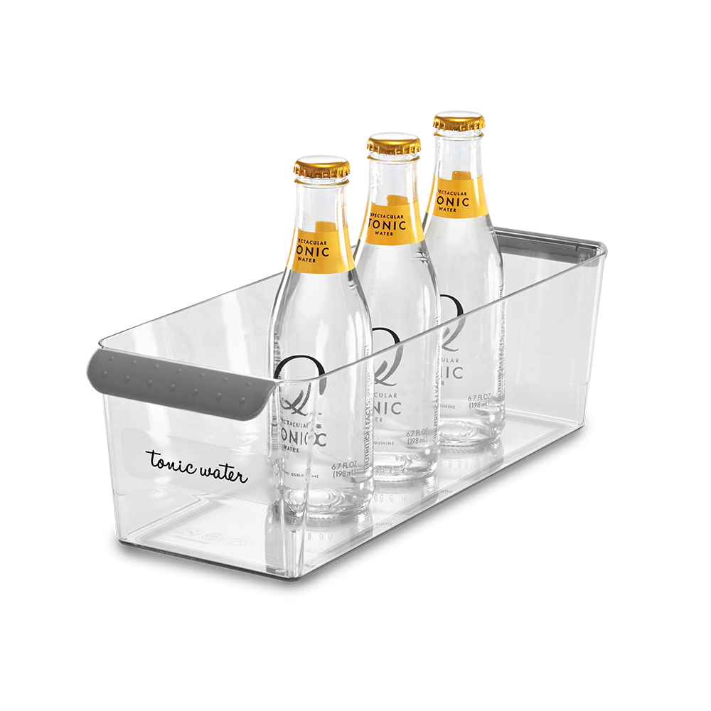 Madesmart Narrow Deep Bin 36.2 x 12.7 x 10.5cm - Grey