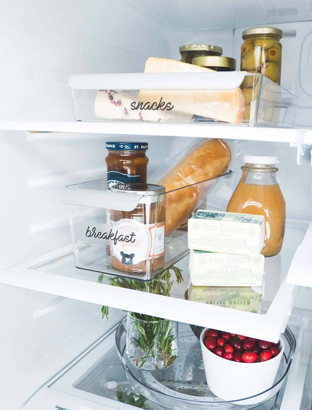 Madesmart Narrow Deep Bin 36.2 x 12.7 x 10.5cm - Grey