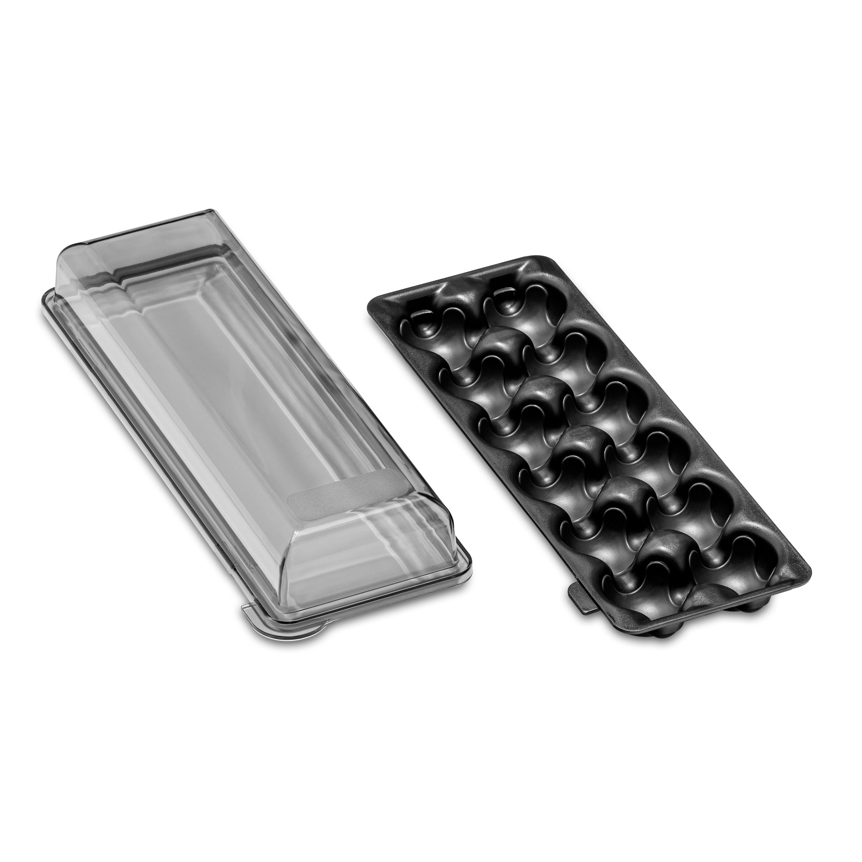 Madesmart 12 Egg Holder with Snap-On Lid - Carbon