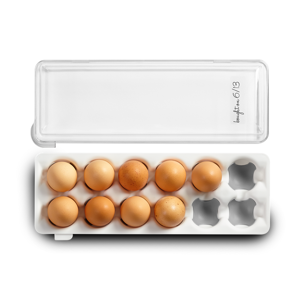 Madesmart 12 Egg Holder with Snap-On Lid - Grey