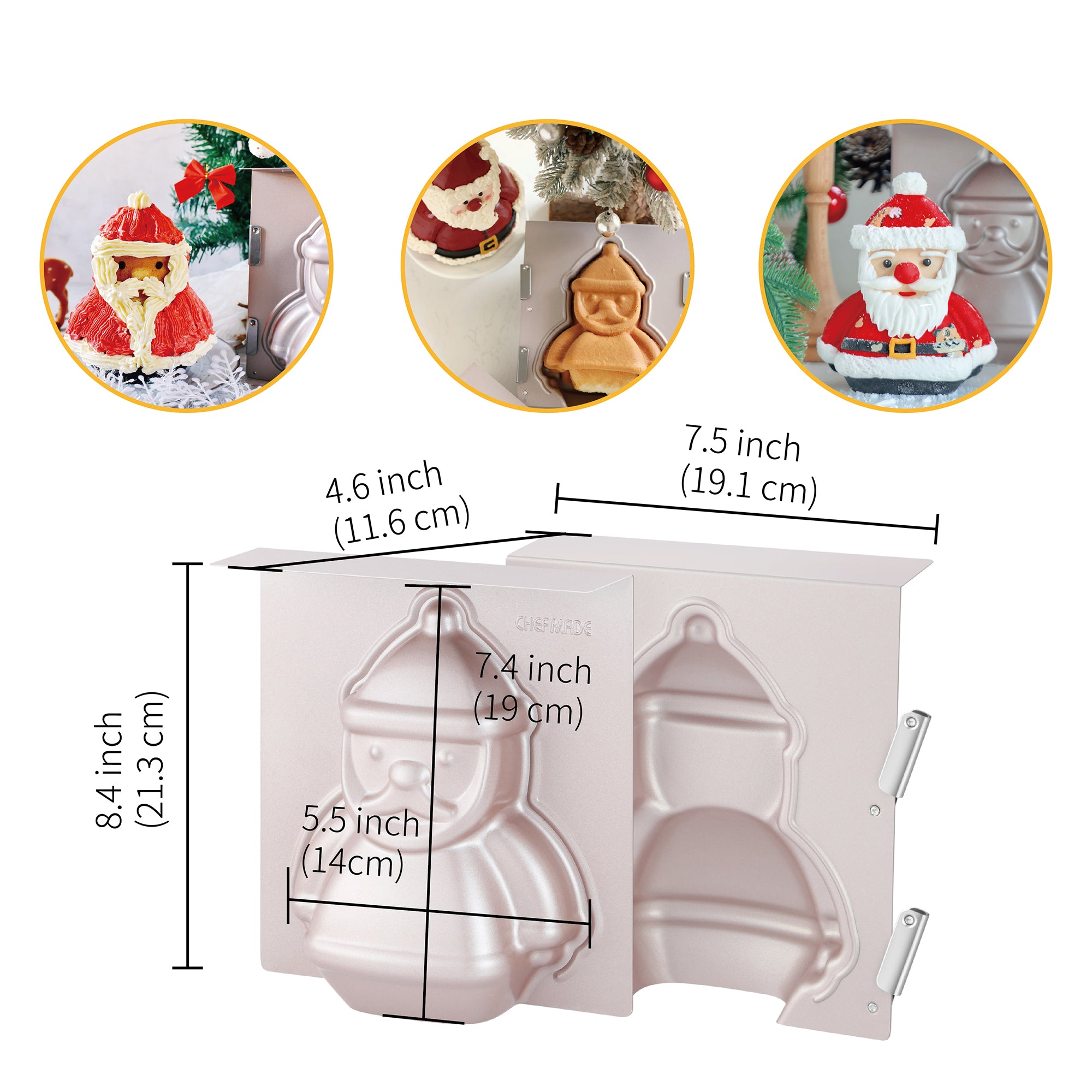 CHEFMADE Santa Cake Pan 19cm (WK9946)