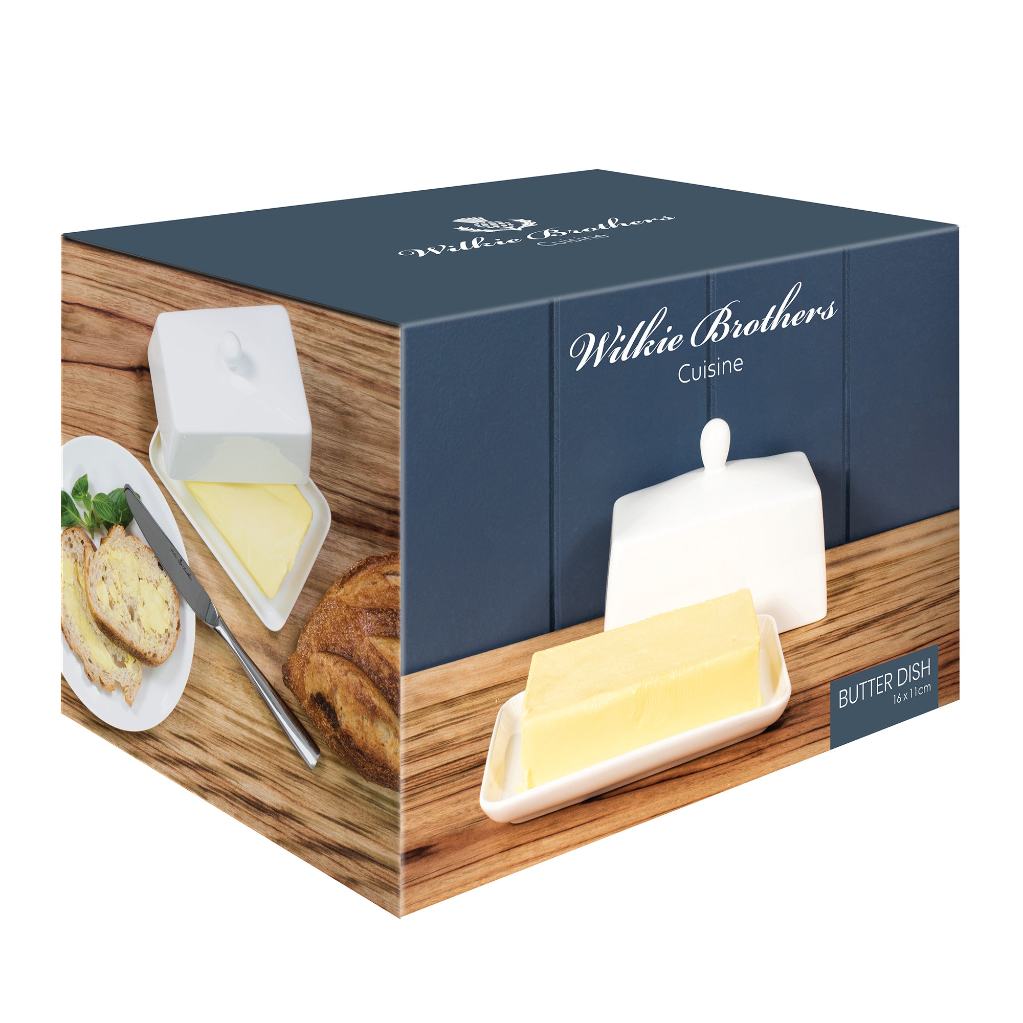 Wilkie Brothers Butter Dish, 16cm