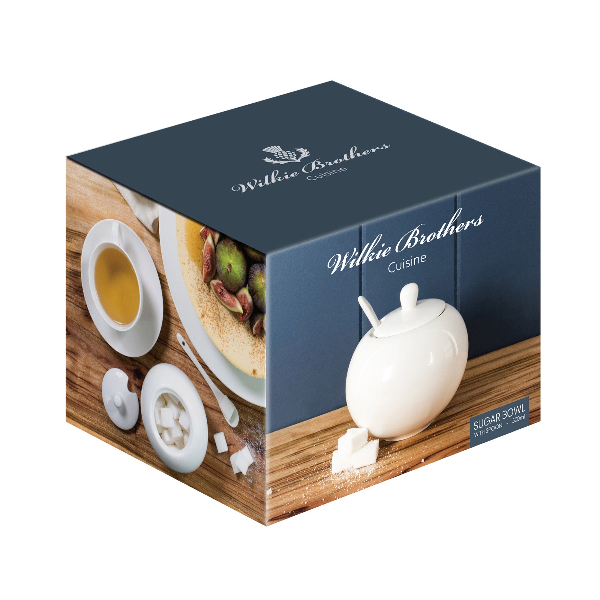 Wilkie Brothers Round Sugar Bowl with Spoon, 500ml