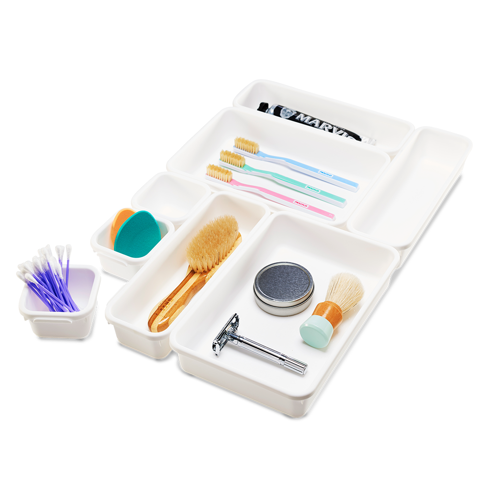 Madesmart 8 Pce Small Bin Multi-Pack - White