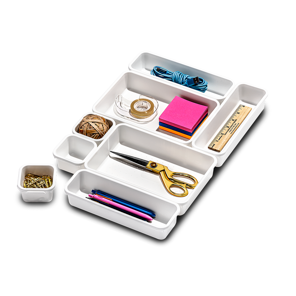 Madesmart 8 Pce Small Bin Multi-Pack - White