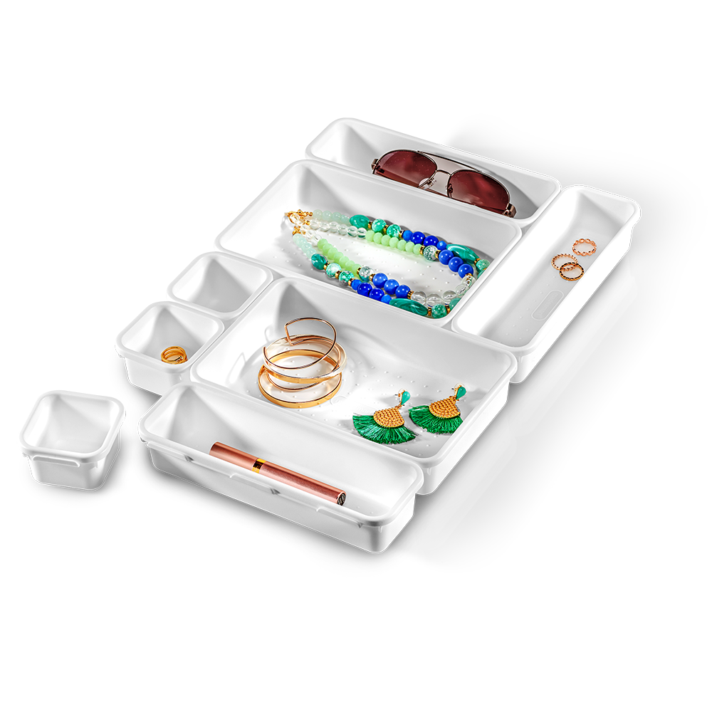 Madesmart 8 Pce Small Bin Multi-Pack - White