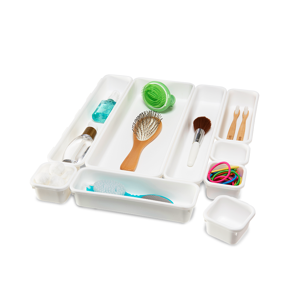 Madesmart 9 Pce Large Bin Multi-Pack - White