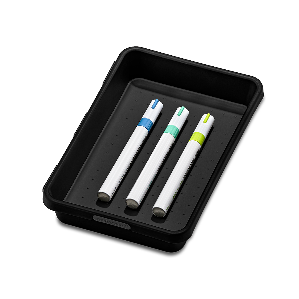 Madesmart 5 Pce Classic Large Interlocking Bin Pack  - Carbon