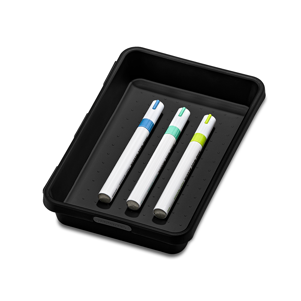 Madesmart 5 Pce Classic Large Interlocking Bin Pack - Carbon