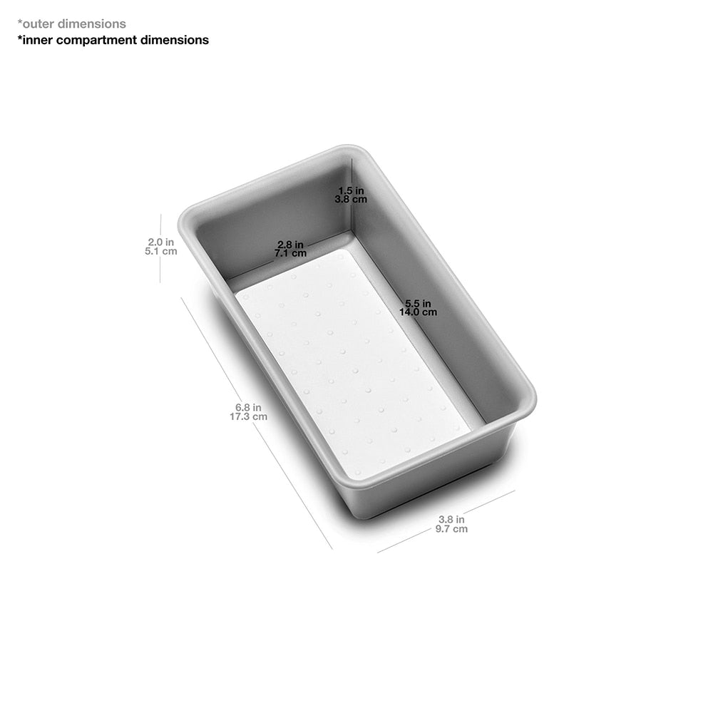 Madesmart Mini Storage Bin 17.3 x 9.7 x 5.1cm - Soft Grey