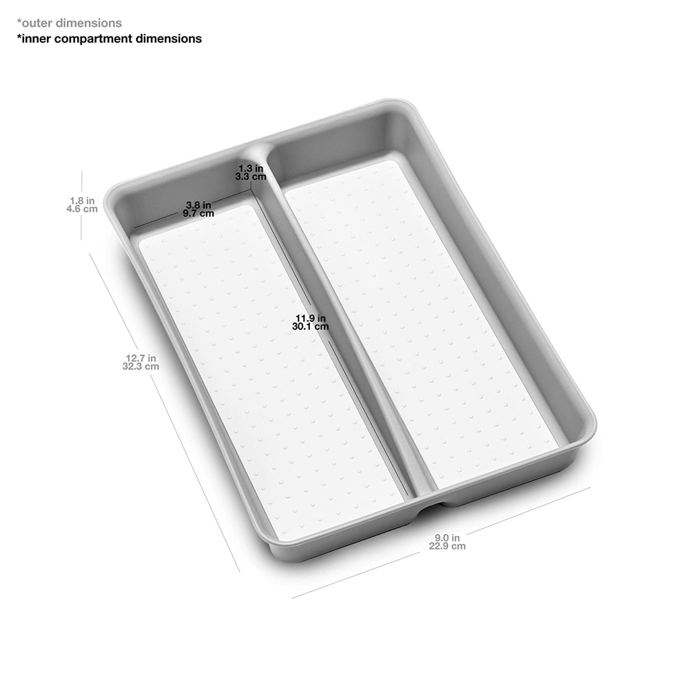 Madesmart Mini Utensil Tray 32.2 x 22.9 x 4.7cm - Soft Grey