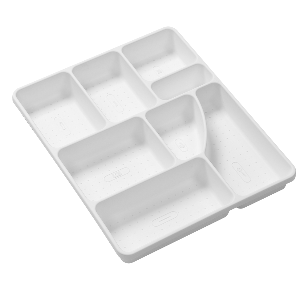 Madesmart Basic Junk Drawer Organiser 37.6 x 31.2 x 4.8cm - White
