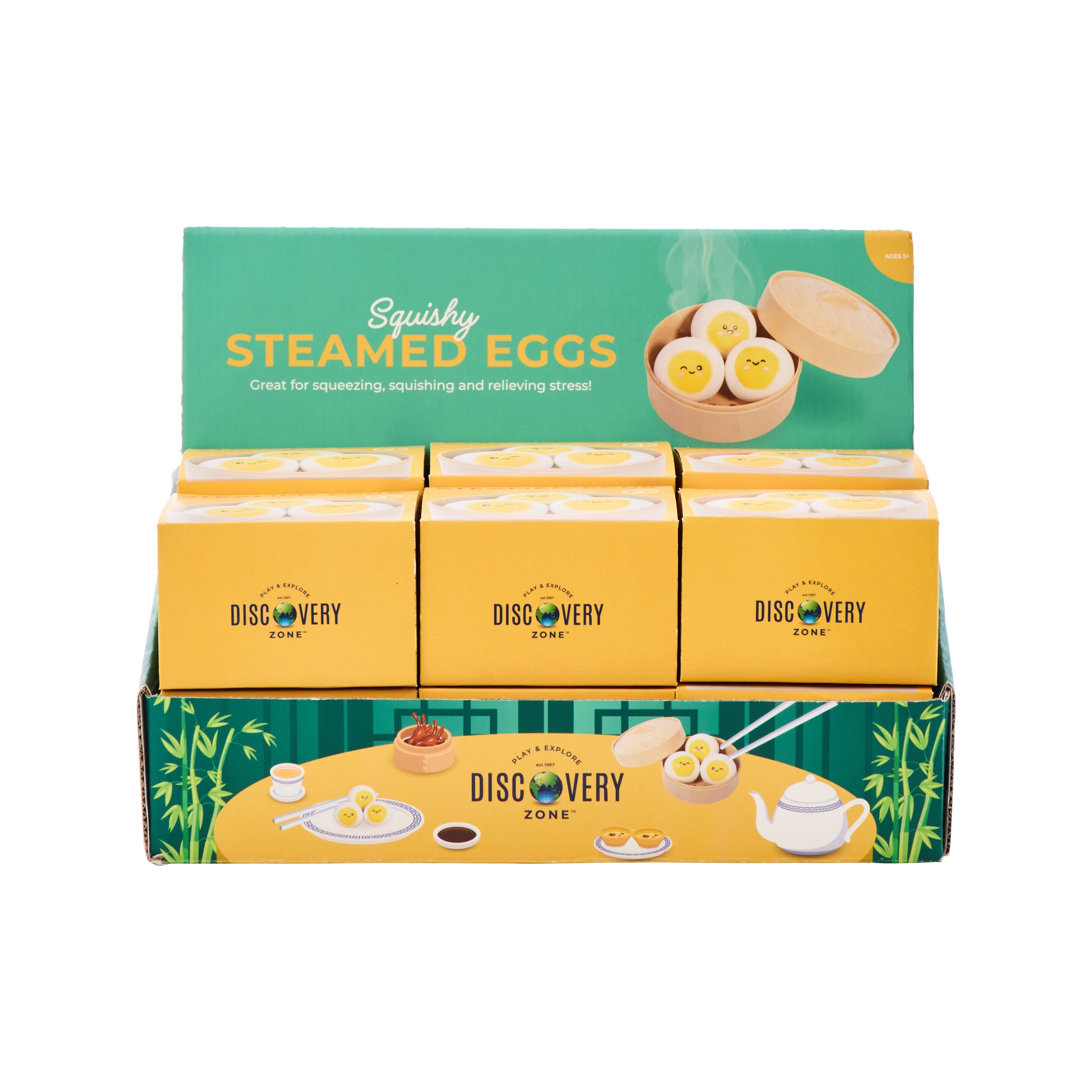 Discovery Zone Squishy Steamed Eggs 3 Piece Set
