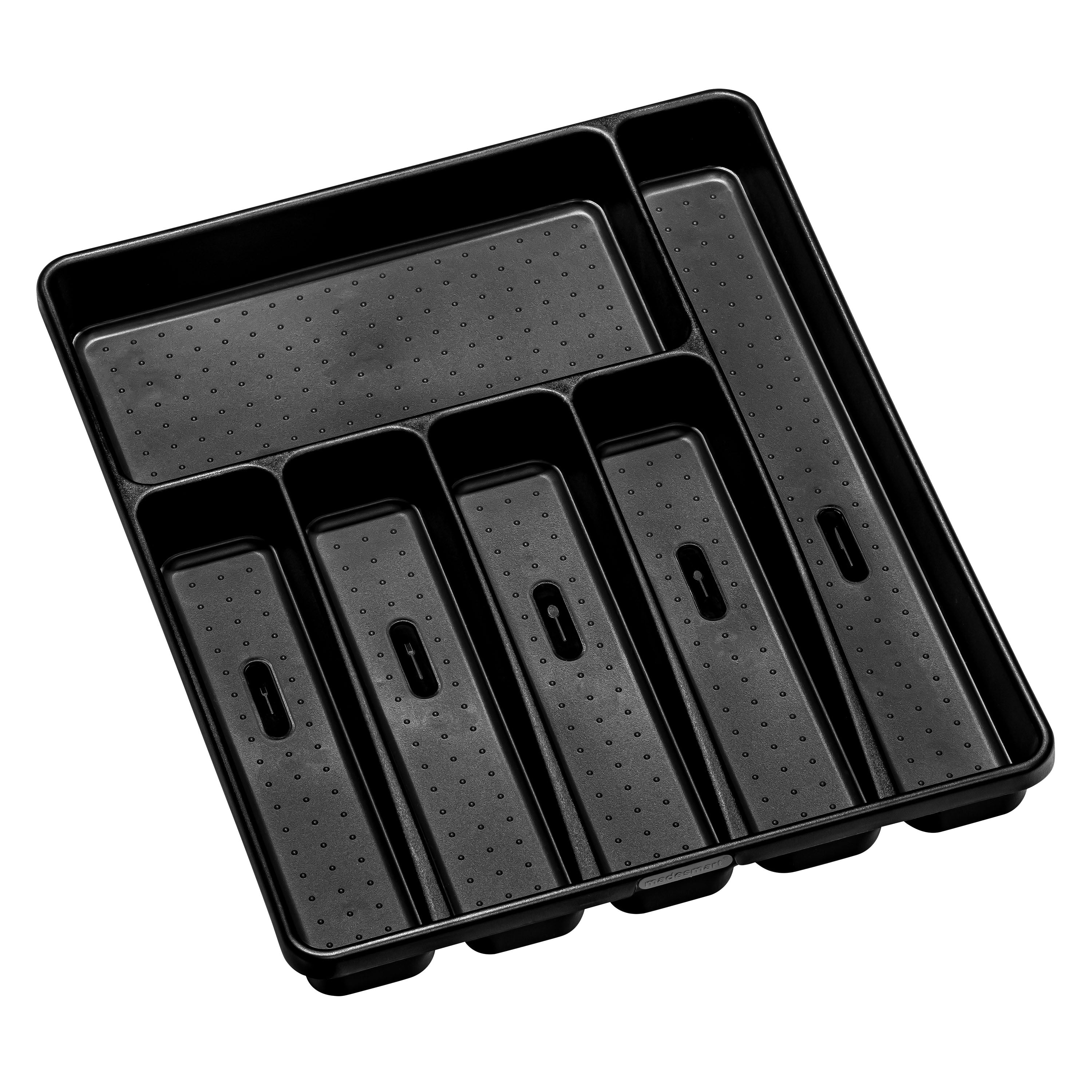 Madesmart 6 Compartment Cutlery Tray 40.46 x 33 x 4.6cm - Carbon