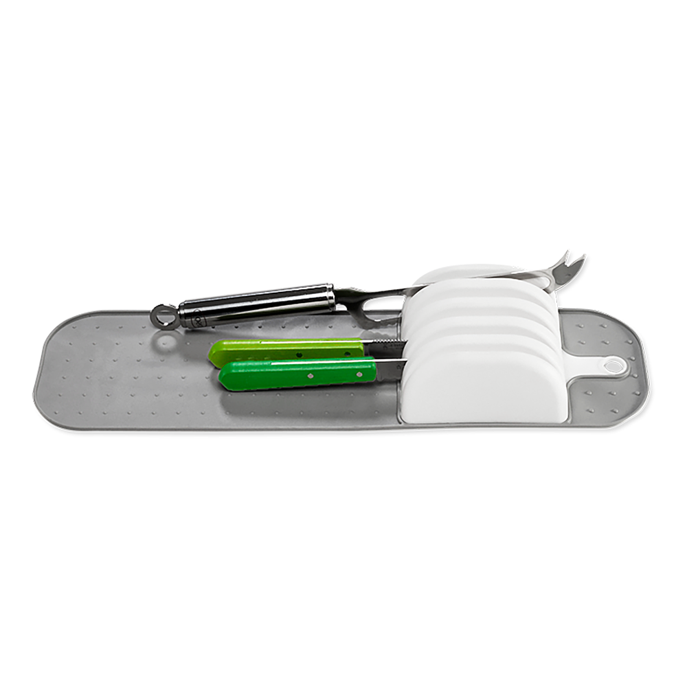 Madesmart Small In-Drawer Knife Mat 38.4 x 10.6 x 5.4cm - White