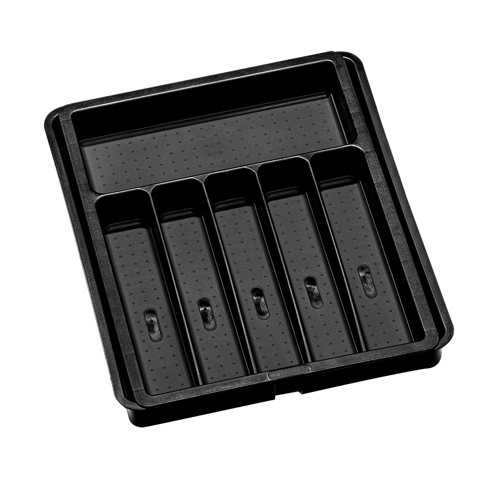Madesmart Expandable Cutlery Tray 40.6 x 33.7 x 5.1cm - Carbon