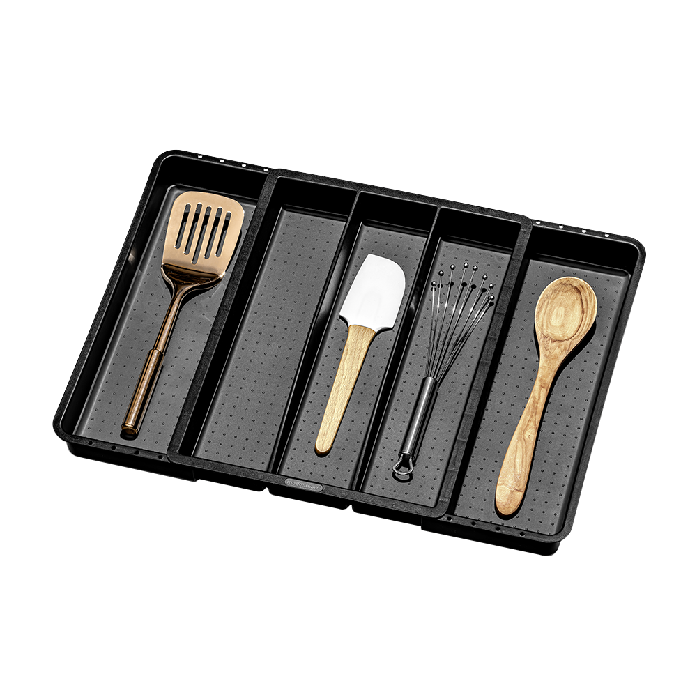 Madesmart Expandable Utensil Tray 40.6 x 33.7 x 5.1cm - Carbon