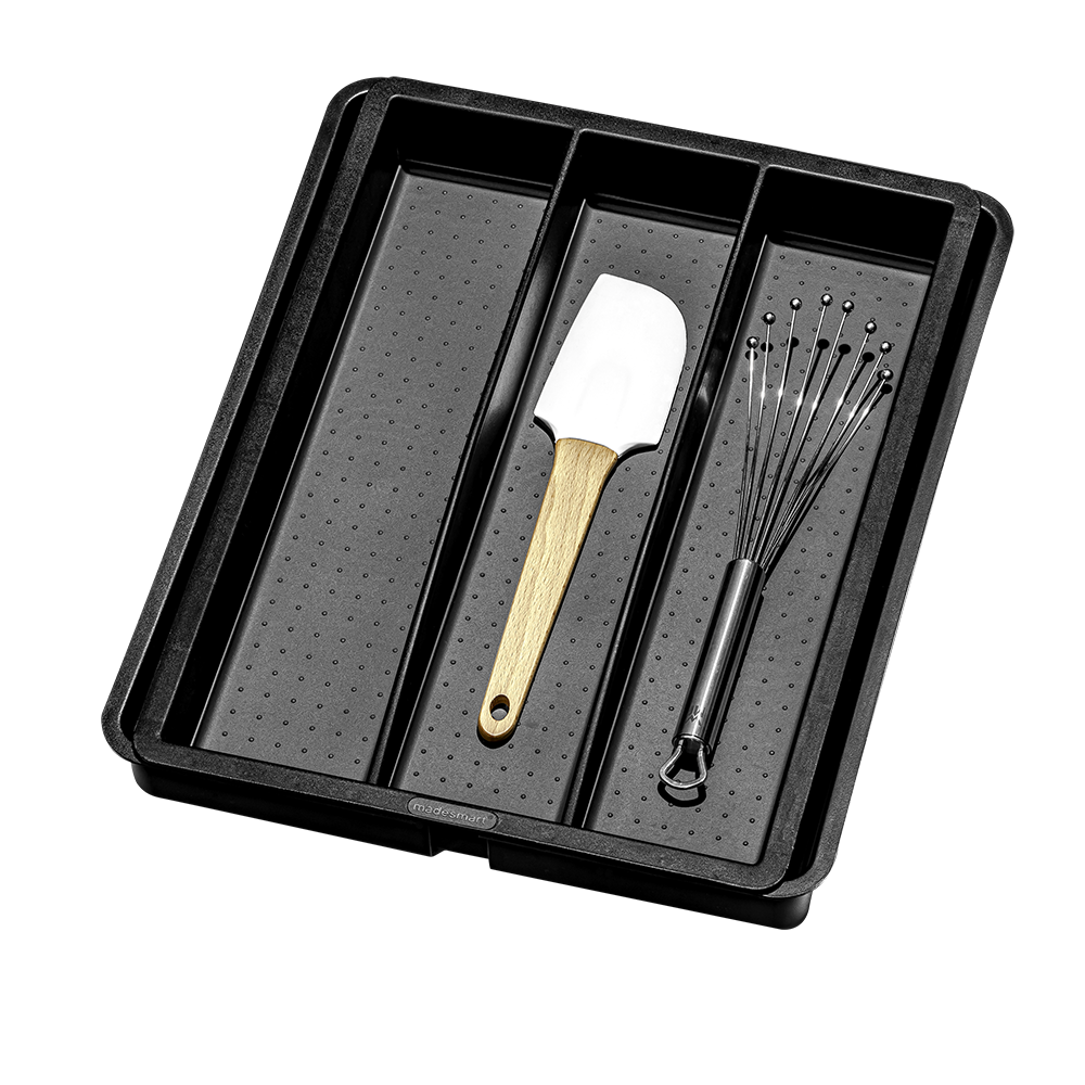 Madesmart Expandable Utensil Tray 40.6 x 33.7 x 5.1cm - Carbon