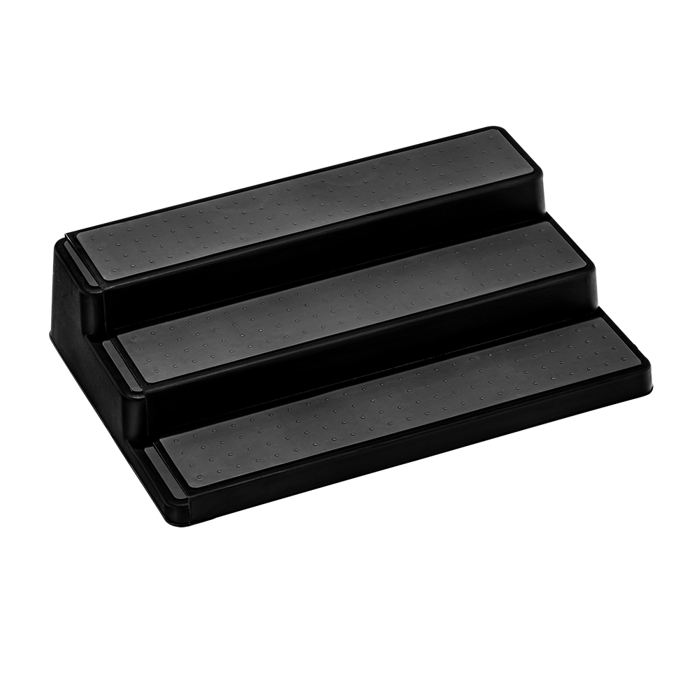 Madesmart 3 Tier Expandable Shelf Organiser 36.8 to 65 x 24.5 x 9.1cm - Carbon
