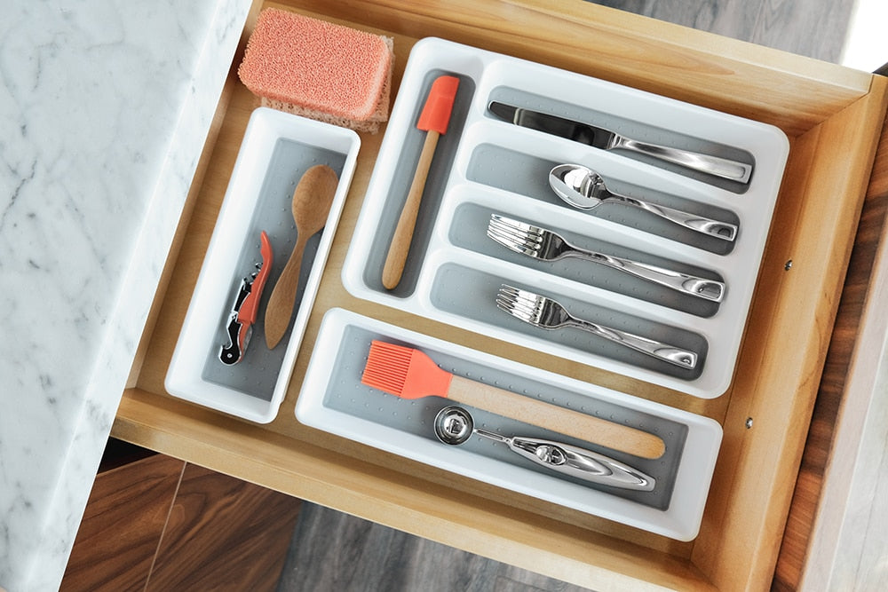 Madesmart Narrow Bin 32.4 x 9.5 x 5.4cm - White