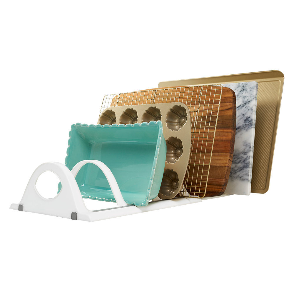 Madesmart Expandable Bakeware Organiser 39.1 to 63 x 28.5 x 11.4cm - White