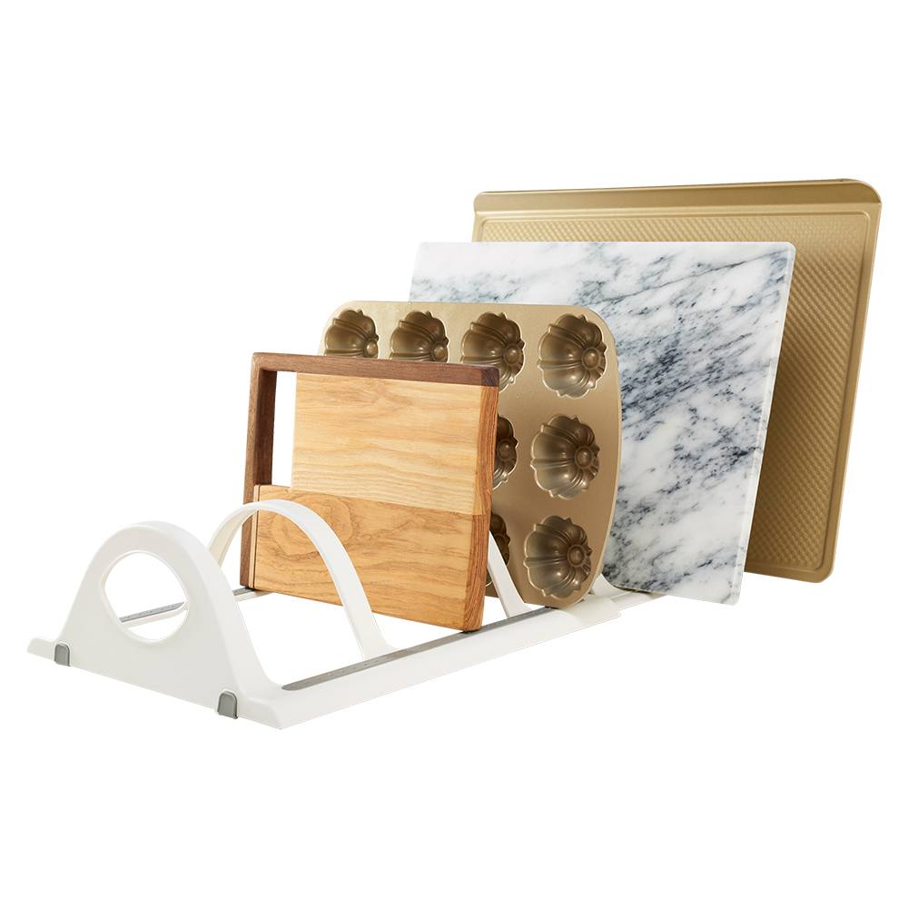 Madesmart Expandable Bakeware Organiser 39.1 to 63 x 28.5 x 11.4cm - White