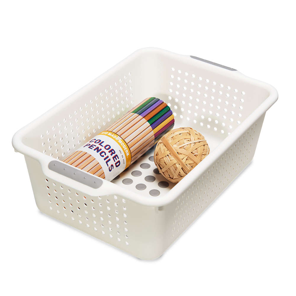 Madesmart Small Basket 30.7 x 20.6 x 10.2cm - White