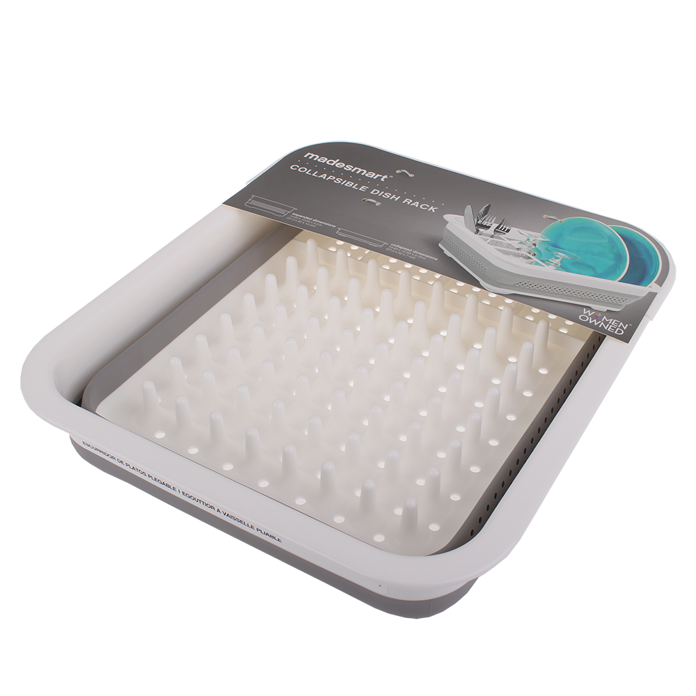 Madesmart Small Collapsible Dish Rack 37.2 x 32.1cm - White
