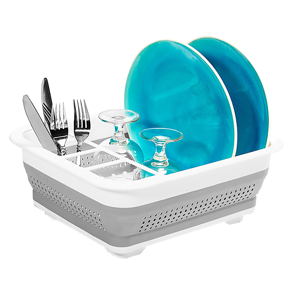 Madesmart Small Collapsible Dish Rack 37.2 x 32.1cm - White