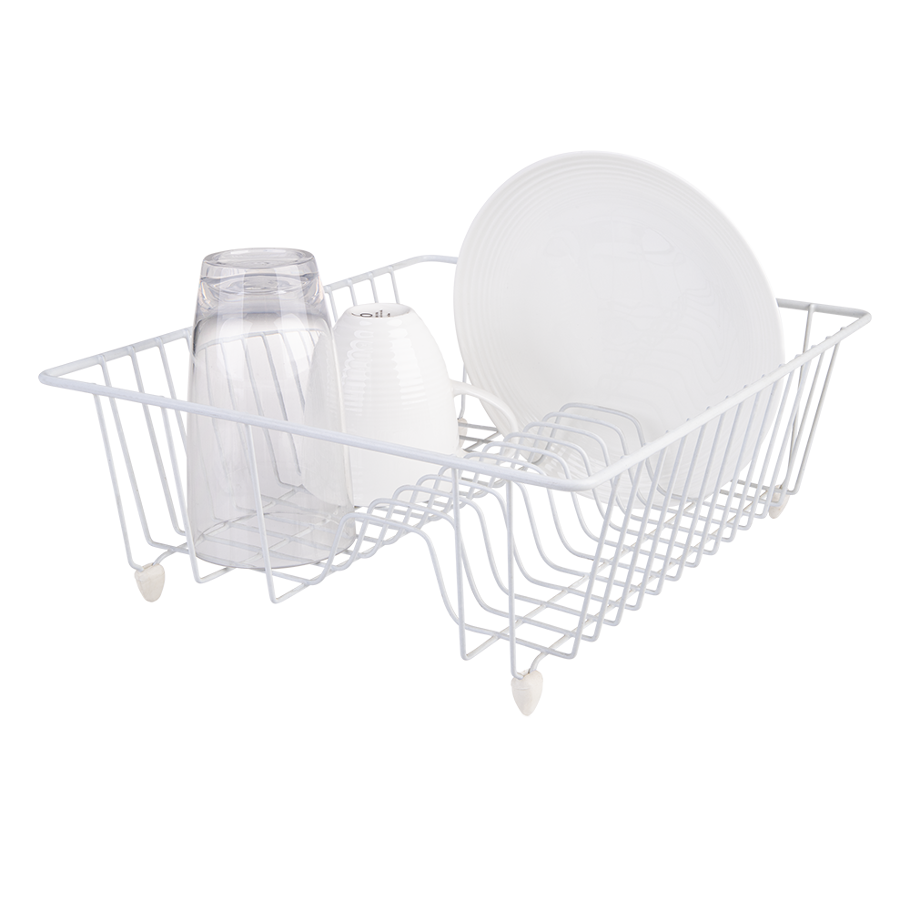 D.Line Plastic Wire Small Dish Drainer - White