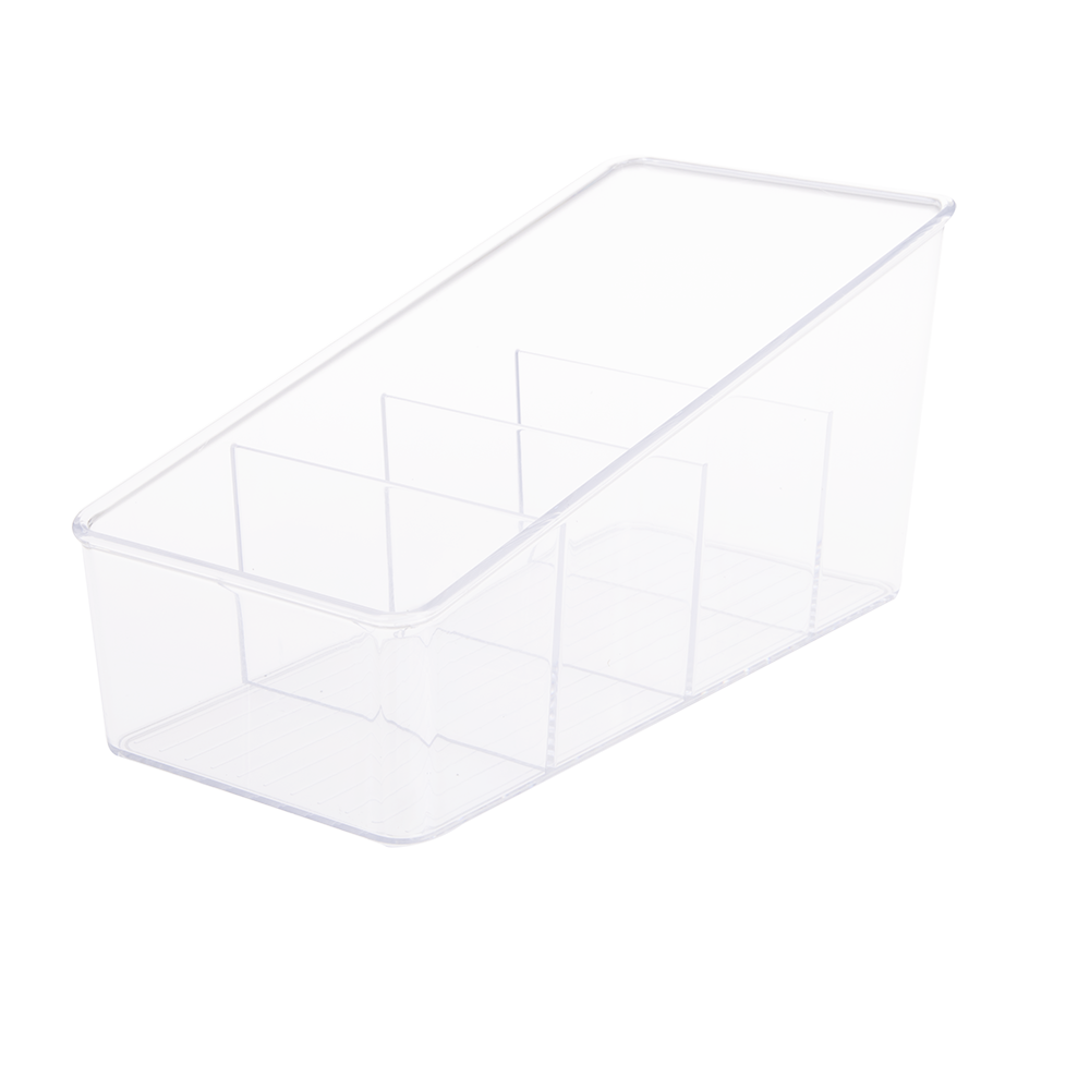 D.Line 4 Compartment Packet Organiser - Clear