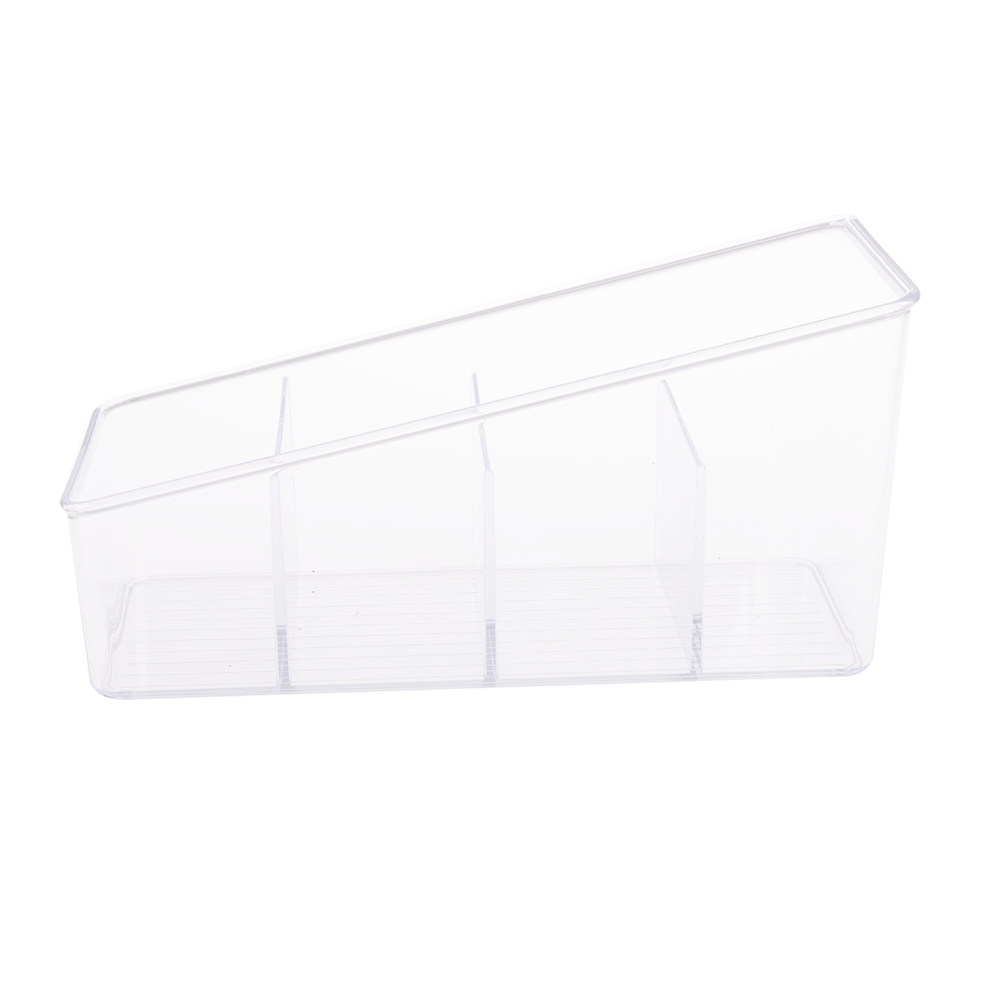 D.Line 4 Compartment Packet Organiser - Clear
