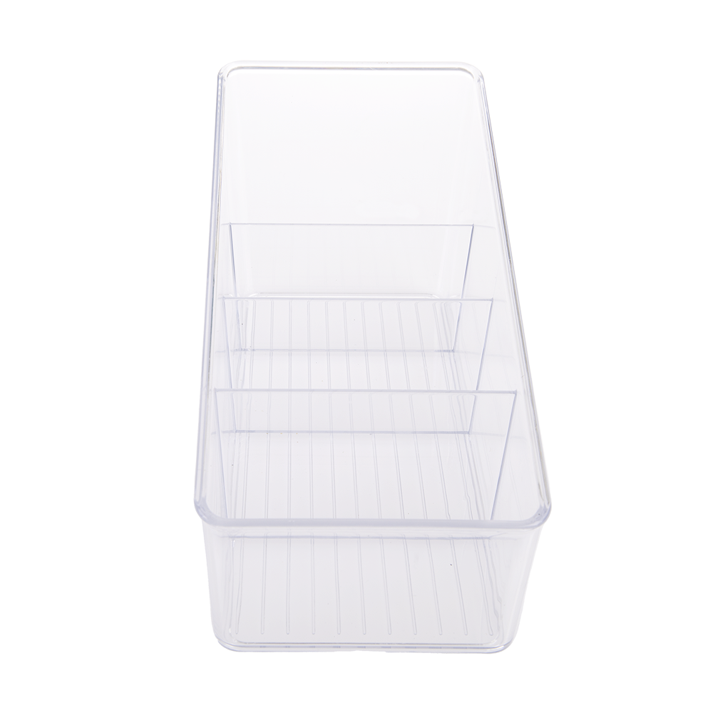 D.Line 4 Compartment Packet Organiser - Clear