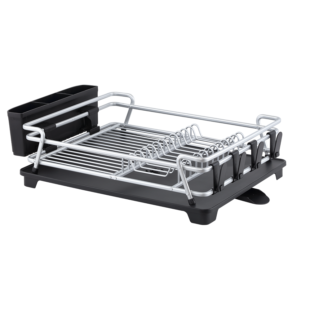 D.Line "Pinnacle" Aluminium Dish Rack W/ Draining Board