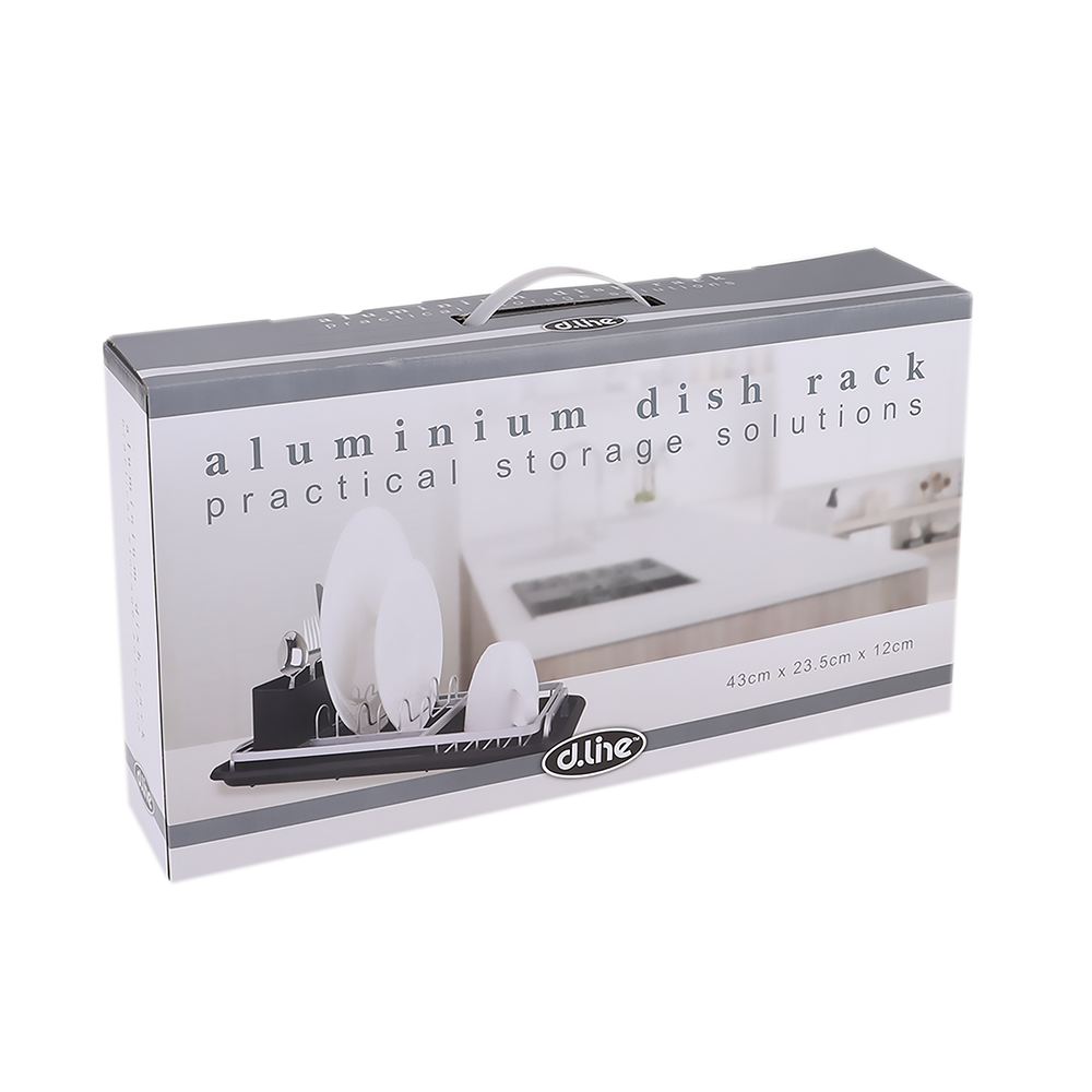 D.Line Aluminium Compact Dish Rack W/ Draining Board