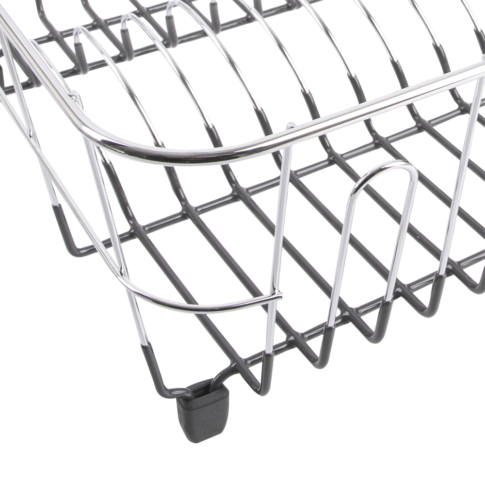 D.Line Small Dish Drainer with Caddy – Charcoal 36.5 x 32.5 x 14.5 cm
