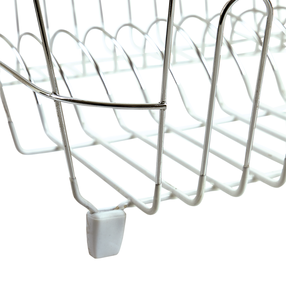 D.Line Small Dish Drainer with Caddy – White 36.5 x 32.5 x 14.5 cm