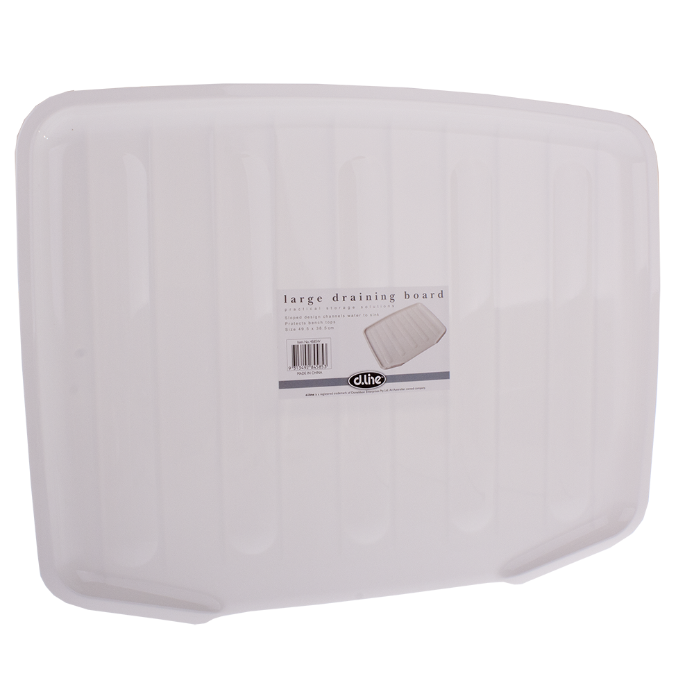 D.Line Large Draining Board 49.5 x 38.5cm - White