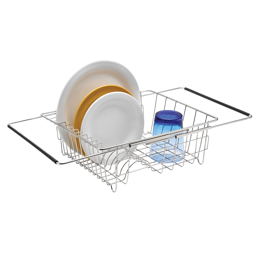 Polder Stainless Steel Expandable In-Sink Dish Rack 35 X 30 X 12.7Cm