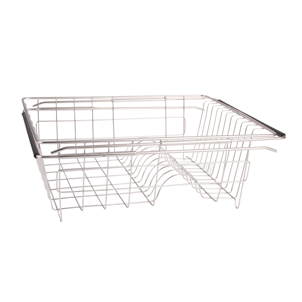 Polder Stainless Steel Expandable In-Sink Dish Rack 35 X 30 X 12.7Cm