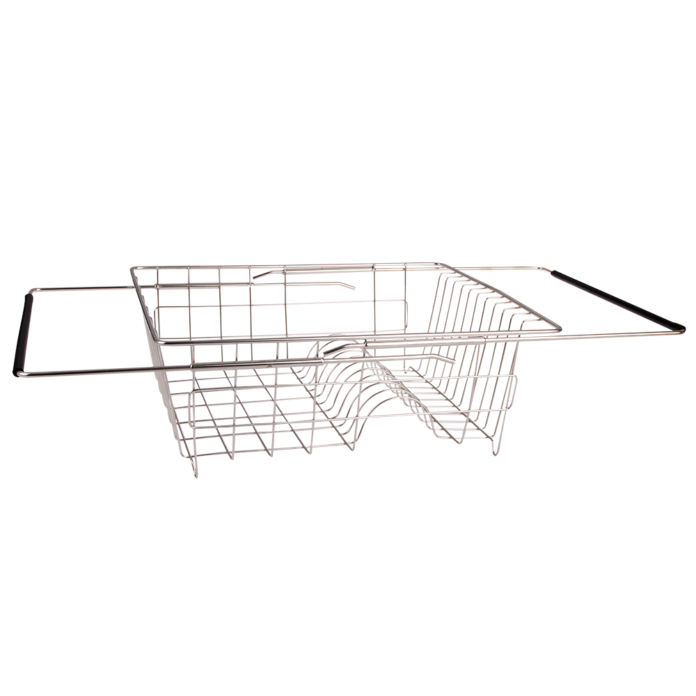 Polder Stainless Steel Expandable In-Sink Dish Rack 35 X 30 X 12.7Cm